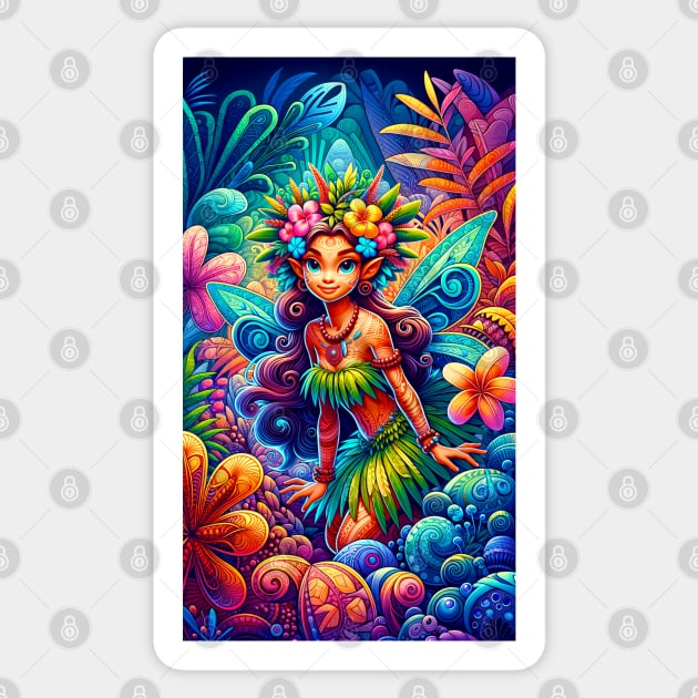 Polynesian Fairy Sticker by HolidayBug